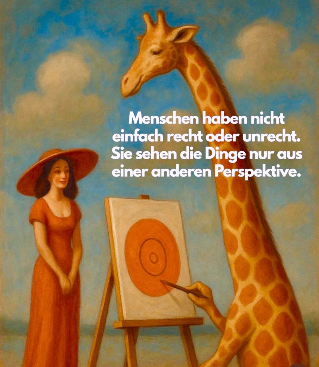 Giraffenbild aus der Kunsttherapie